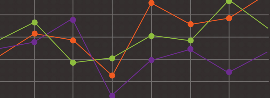 The survey results are in: Most Businesses Have a Teamwork Problem Graphic of a line-based chart