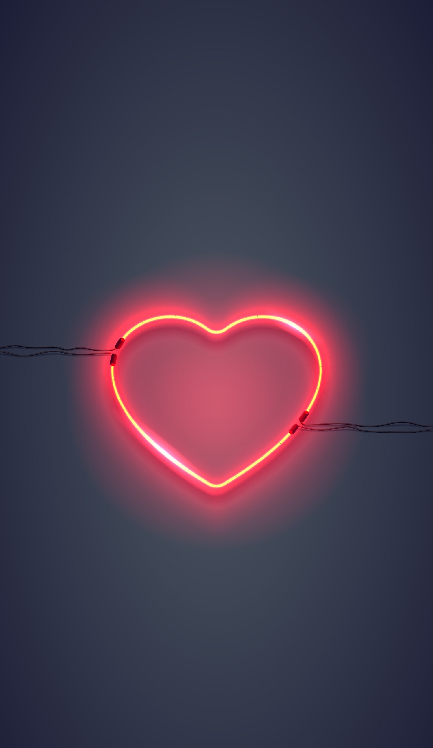 Happy Valentine's Day! Graphic of a glowing heart