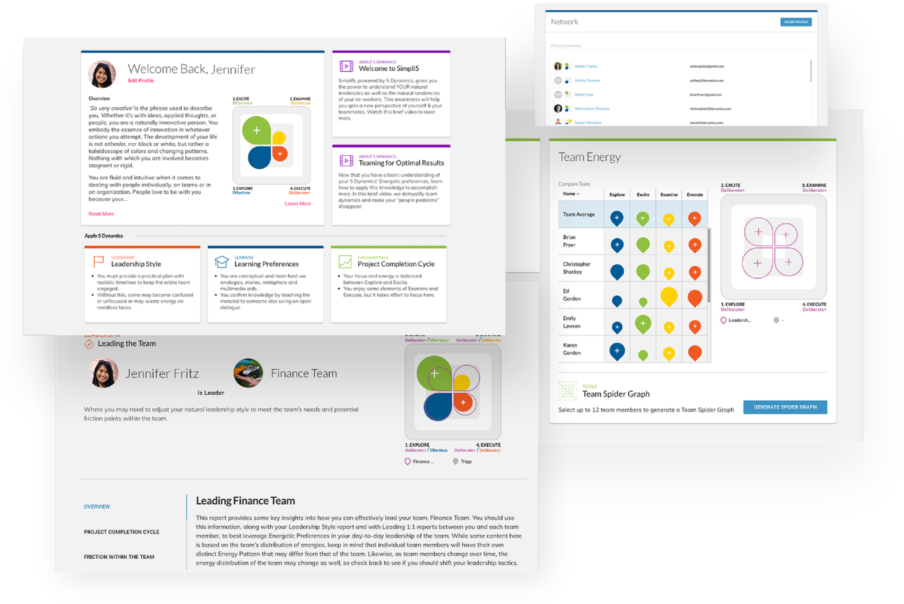 Simpli5's team management toolkit Screenshot of Simpli5's team management toolkit