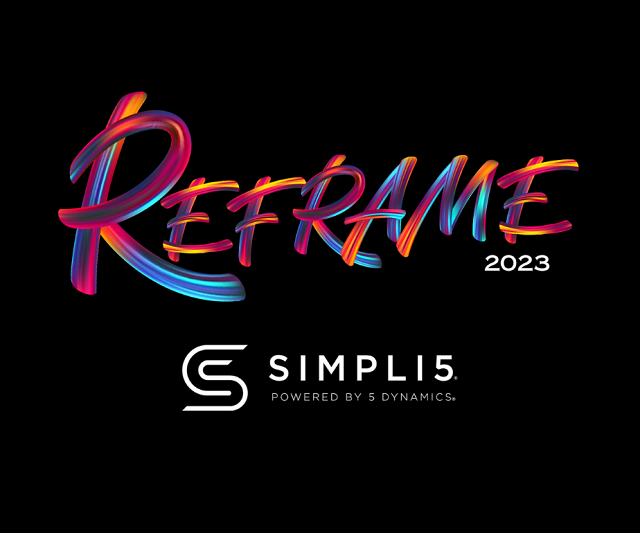 Reframe 2023 with Simpli5 logo