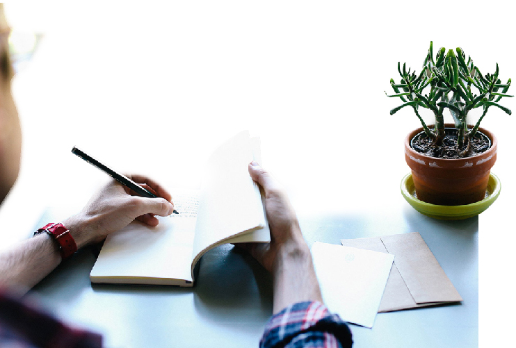 We've worked with teams of all sizes to create collaborative cultures and accelerate performance Photo of someone taking notes