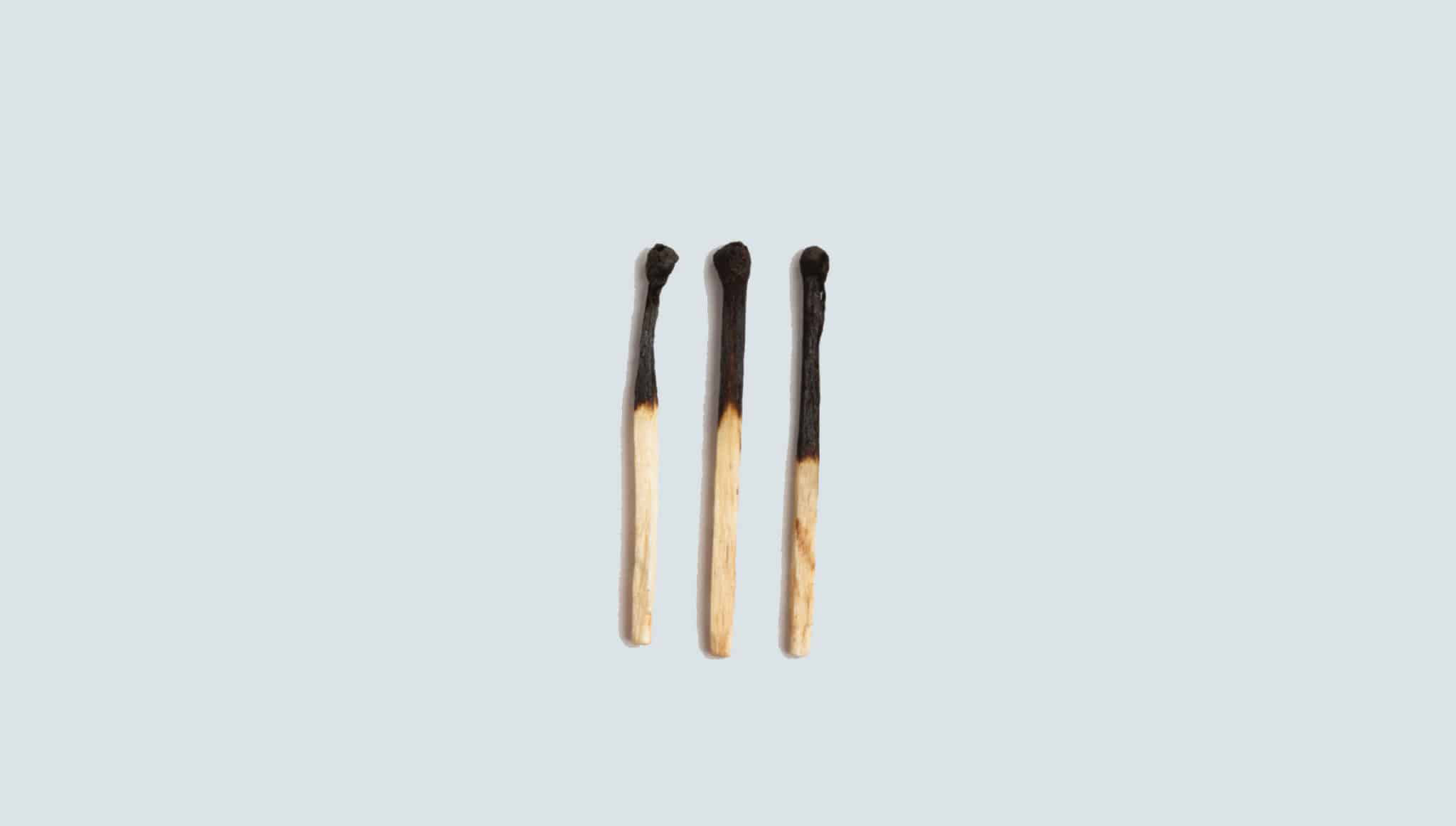 The Productivity Predicament 3 burn out match sticks
