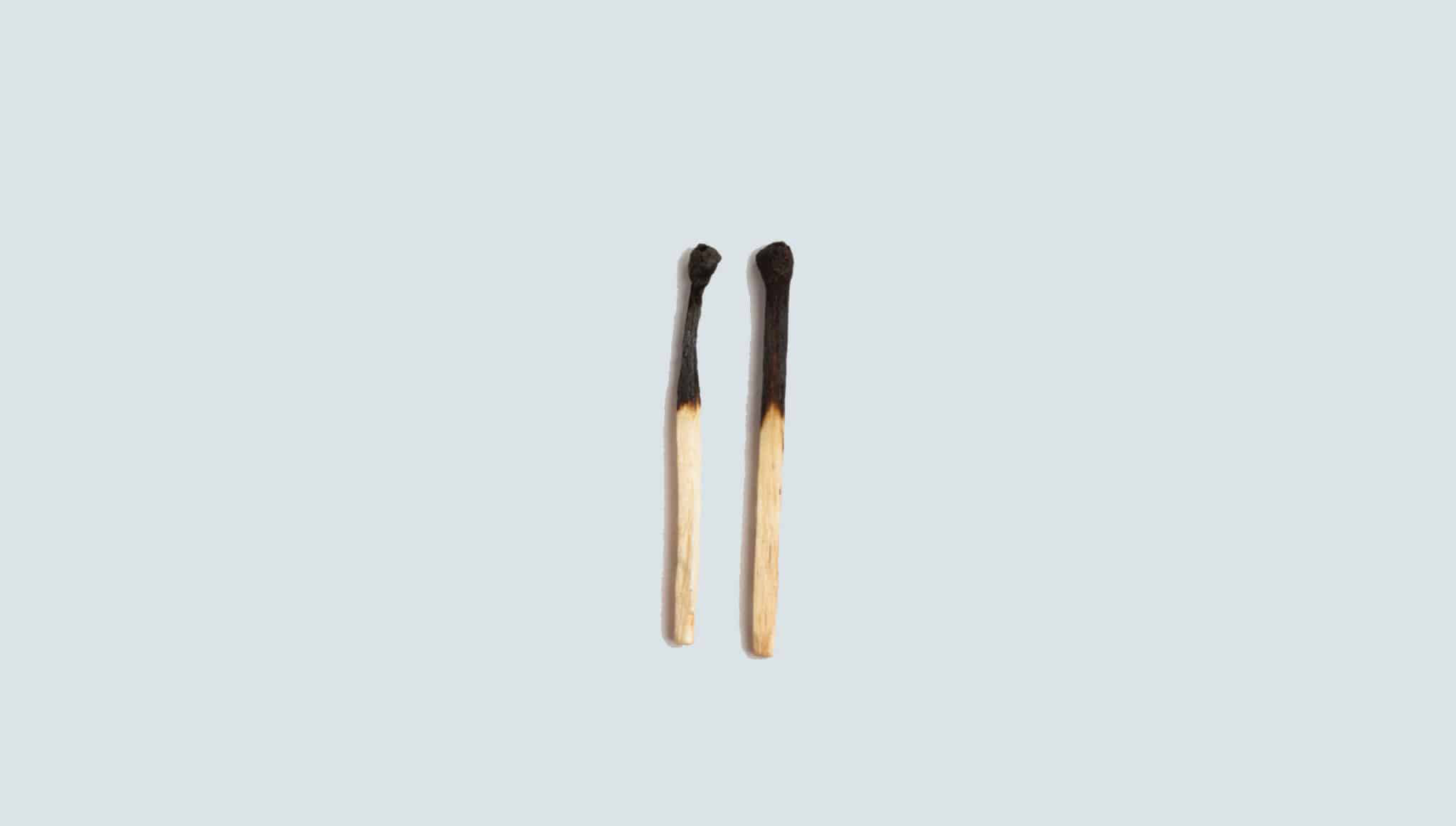 Part II: Learning and Peer Instruction Photo of a two matchsticks next to each other